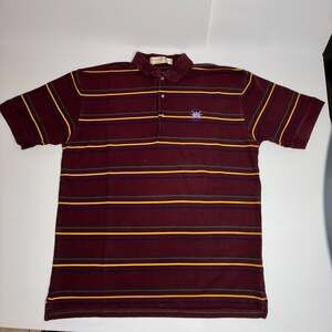 Fairway & Greene Men Vintage Striped Peruvian Pima Cotton Polo Shirt Size L